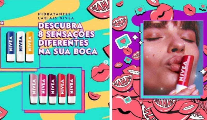 Nivea cria campanha de hidratantes labiais com influencers teen