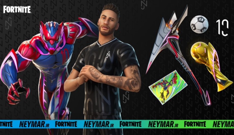 Epic Games revela skin de Neymar Jr. para Fortnite