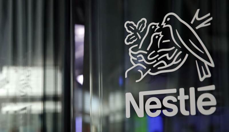 A bird’s nest logo sits on display at the Nestle SA headquarters in Vevey, Switzerland, on Wednesday, Feb. 12, 2019. While Nestles 2019 sales growth accelerated, analysts doubt the worlds largest food company will achieve growth above 4% this year. Photographer: Stefan Wermuth/Bloomberg via Getty Images