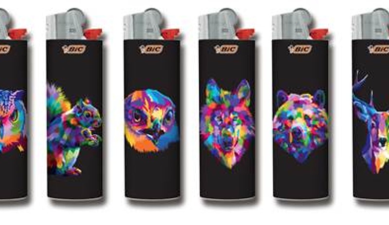 BIC apresenta nova linha de isqueiros decorados