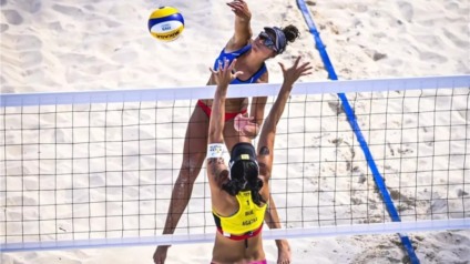 Ágatha e Duda sofrem virada e são prata em Cancún 