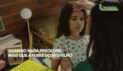 Novalgina coloca no ar 'A febre passa, o carinho fica'