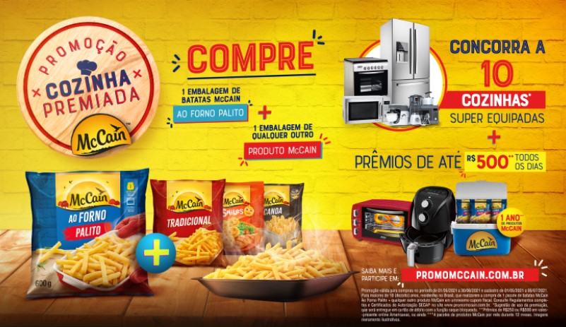 'Cozinha premiada' na ação promo da McCain 