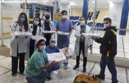 Projeto '1000 pizzas pelo Brasil' chega nos hospitais de SP