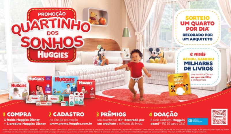 Huggies apresenta a promoção 'Quartinho dos Sonhos'