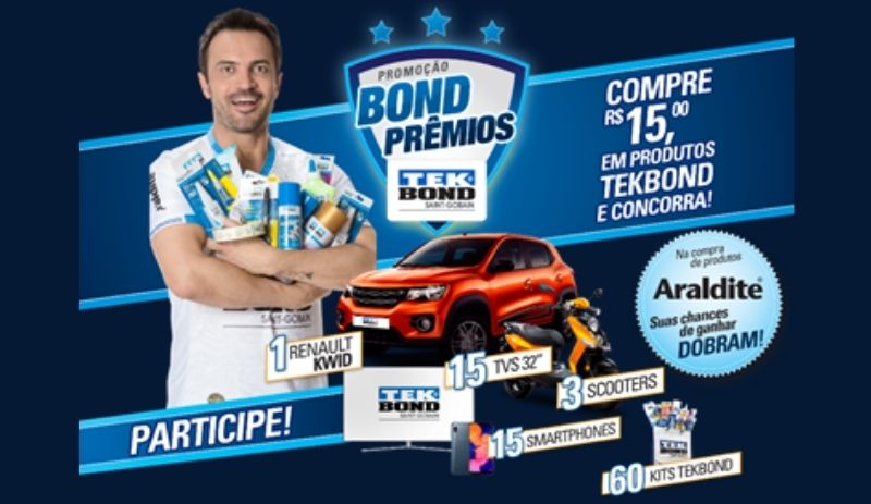 Tekbond Saint-Gobain cria a promoção Bond Prêmios