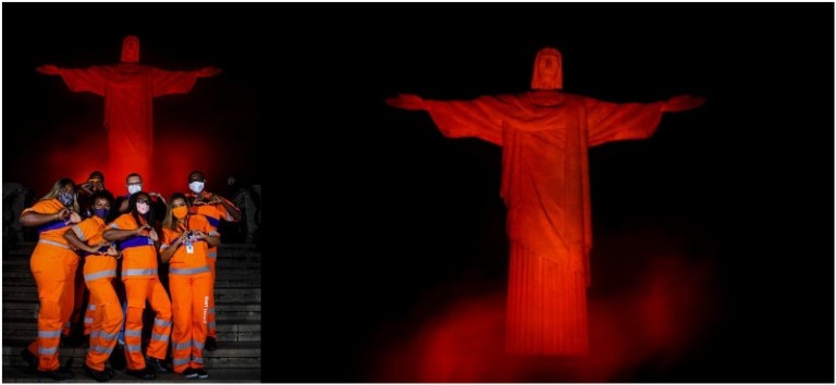 Garis são homenageados em cerimônia no Cristo Redentor
