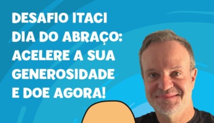 Rubens Barrichello apoia o Desafio Itaci Dia do Abraço