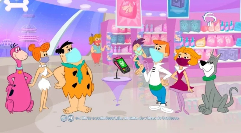 Jetsons e Flintstones protagonizam campanha do Bradesco