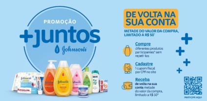 +Juntos de Johnson's dará até R$ 50 de cashback