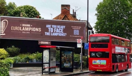 Brahma ativa a 'EuroLampions' nas ruas de Londres