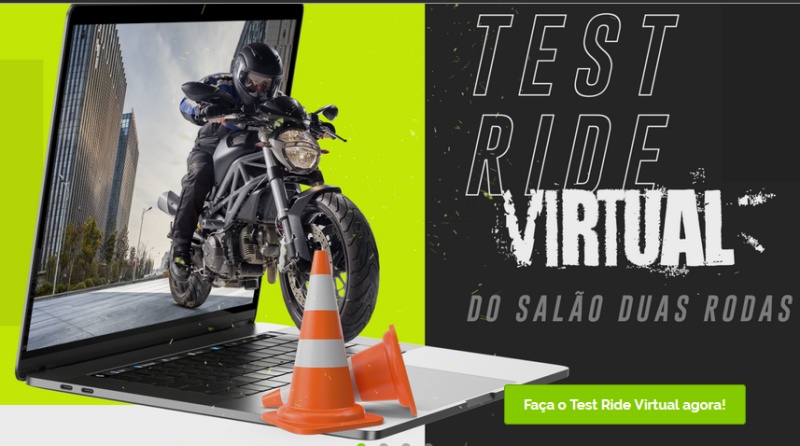 Salão Duas Rodas estreia primeiro test-ride virtual do mundo