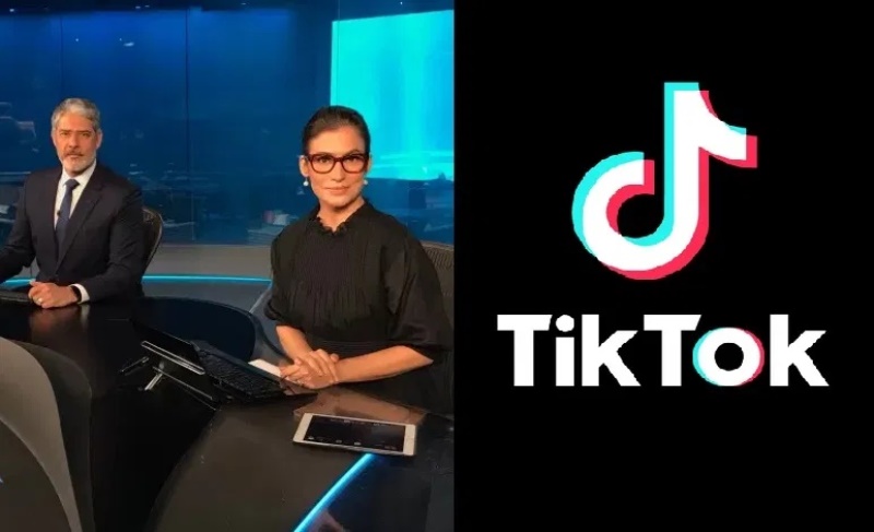 Patrocínio do TikTok ao Jornal Nacional surpreende público