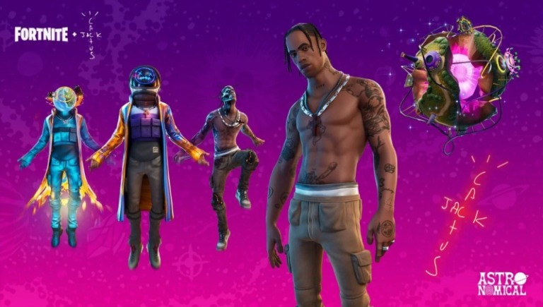 Epic Games fatura GP de Craft com show de Travis Scott no Fortnite