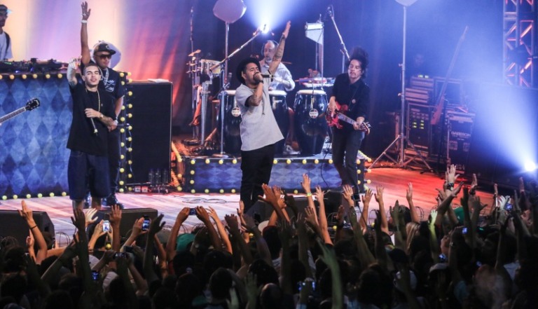 SAO PAULO, SP, 01.02.2014 – SHOW MARCELO D2 – Gravação do primeiro DVD solo do cantor Marcelo D2 com nome de “Nada Pode Me Parar ‘ no inicio da madruga deste sabado (01) no Audio Club regiao oeste da cidade de Sao Paulo. (Foto Vanessa Carvalho / Brazil Photo Press
