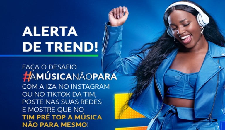 TIM promove dueto entre Iza e seus fãs