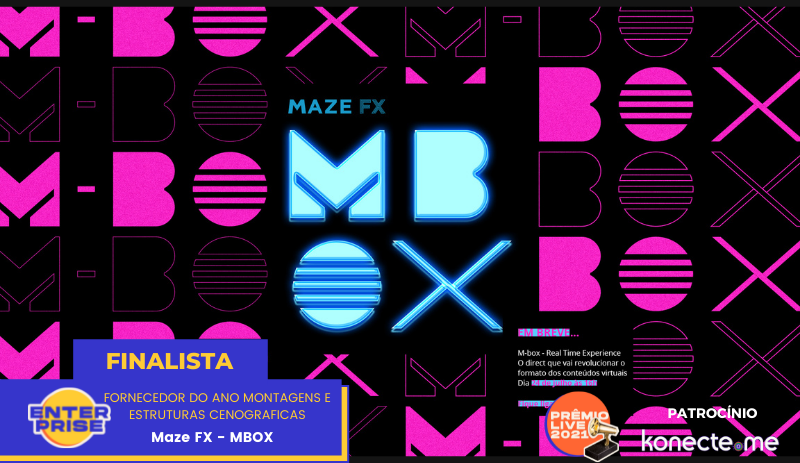 A Maze FX chega na final do Prêmio Live 2021 com a Plataforma MBox