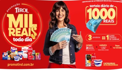 Mil reais todo dia na ação promo da Tirol Mil reais todo dia na ação promo da Tirol