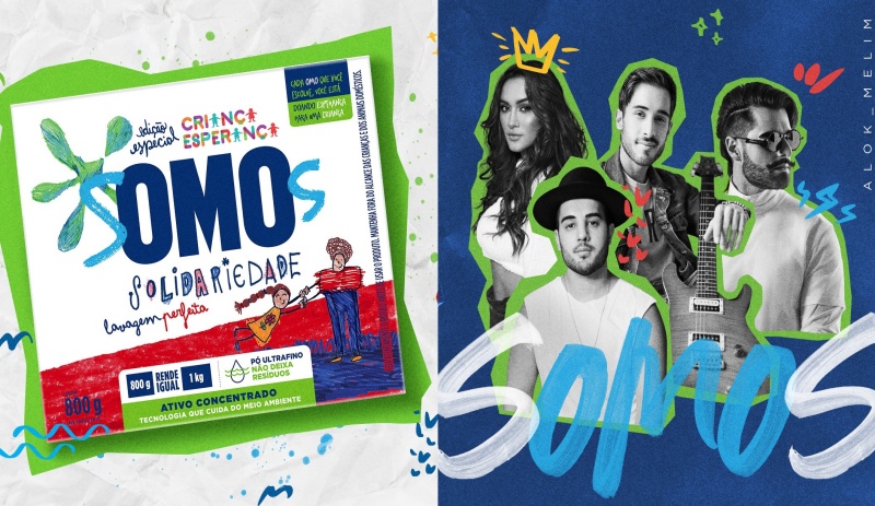 OMO promove parceria inédita com Alok e Melim OMO promove parceria inédita com Alok e Melim