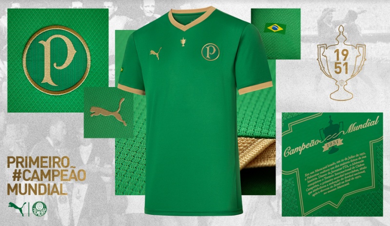 Puma e Palmeiras apresentam camisa comemorativa