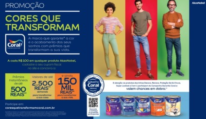 Coral transforma vida de consumidores com ação promo