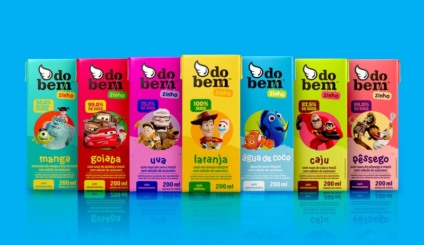 Personagens da Pixar ilustram embalagens da do bem