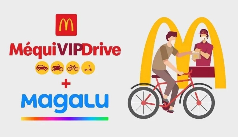 Méqui e Magalu fazem promoções para os clientes do drive-tudo