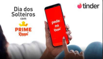 Rappi e Tinder esquentam o Dia dos Solteiros