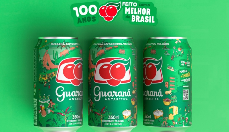 Lata comemorativa marca os 100 anos do Guaraná Antarctica