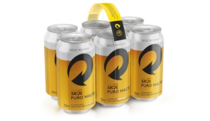Ambev testa novo pack de Skol