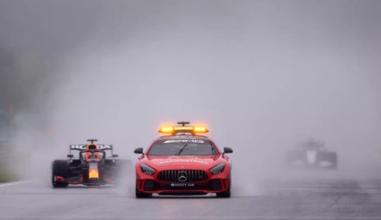 GP da Bélgica: Chuva interrompe prova com 4 voltas