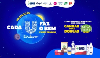 Ação promocional da Unilever propõe corrente do bem