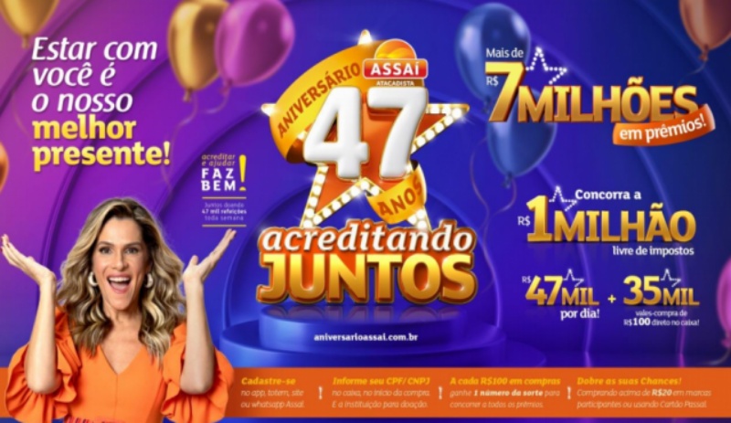 Assaí Atacadista dá início à ação promo de aniversário Assaí Atacadista dá início à ação promo de aniversário