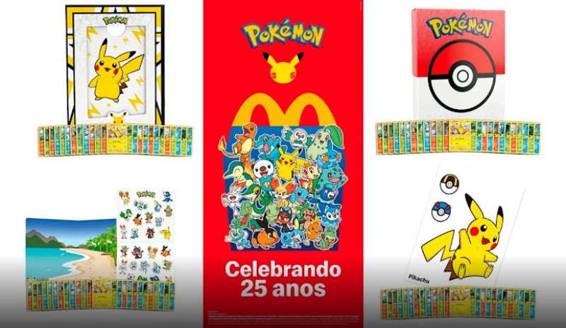 McLanche Feliz tem coleção do Pokémon