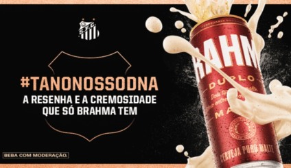 Brahma renova patrocínio com o Santos