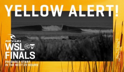 WSL aciona o 'Yellow Alert' para o Rip Curl WSL Finals