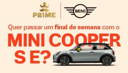 Rappi Prime e Mini Cooper SE juntos em ação promocional