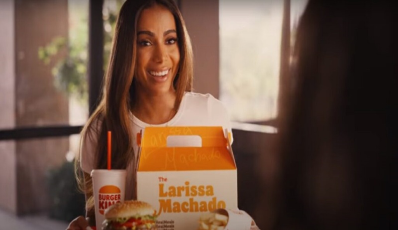 Anitta vira estrela do Burger King/EUA