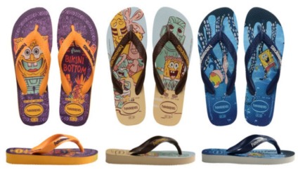 Nickelodeon e Havaianas parceiras em linha de chinelos