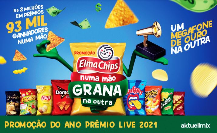 Anúncio pela conquista da Aktuellmix com Elma Chips é o mais curtido do Prêmio Live