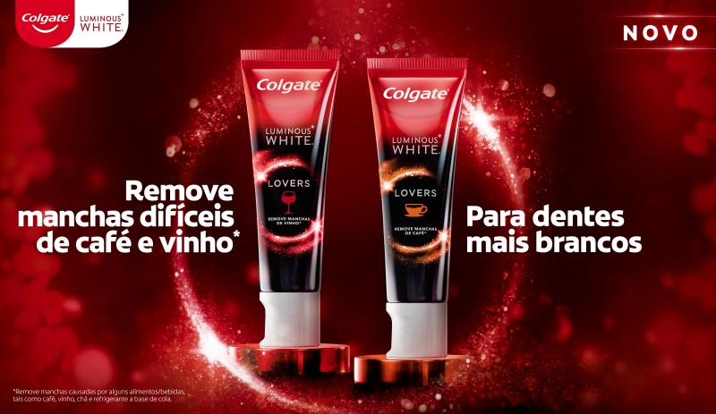 Colgate anuncia Luminous White Lovers Café e Vinho