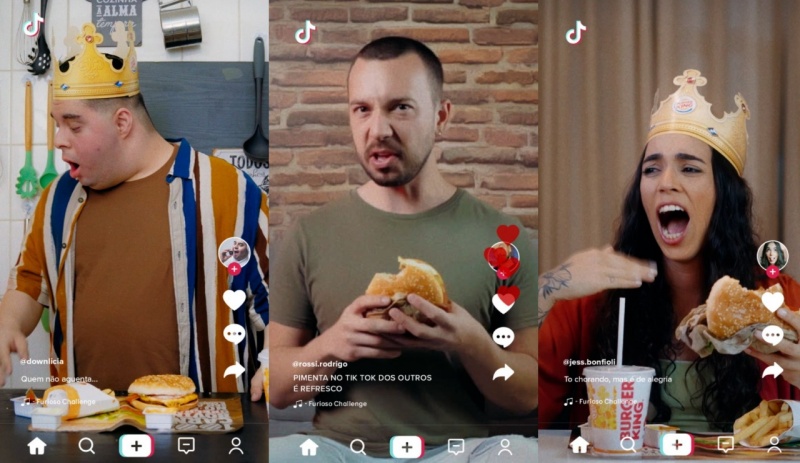 Burger King e TikTok transcendem universo digital