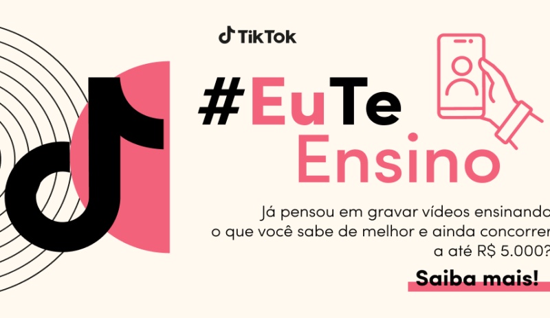 TikTok lança campanha #EuTeEnsino