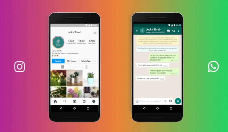 Instagram integra recurso de bate-papo com o WhatsApp