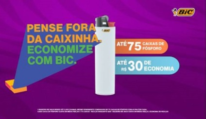 BIC mostra a vantagem de usar isqueiro ao invés do fósforo