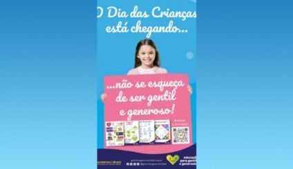 Dias das Crianças: Gentileza, generosidade e solidariedade