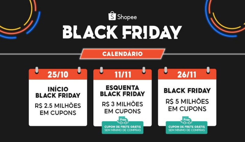 Shopee terá mais de R$ 10 milhões em cupons de desconto