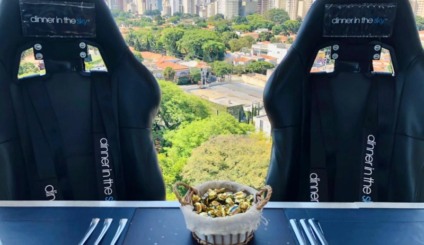 Arcor leva Butter Toffes ao Dinner in the Sky