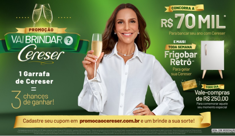 Cereser traz Ivete Sangalo em brinde virtual com fãs