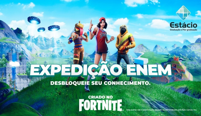 Estácio cria ação de educação no mapa do Fortnite